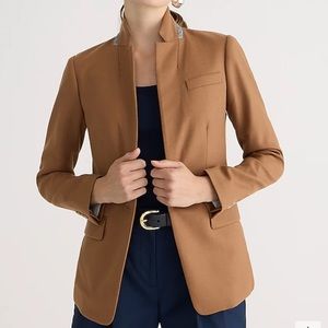 J. Crew Regent Blazer in Wool Flannel Warm Camel 4 Petite NWT
